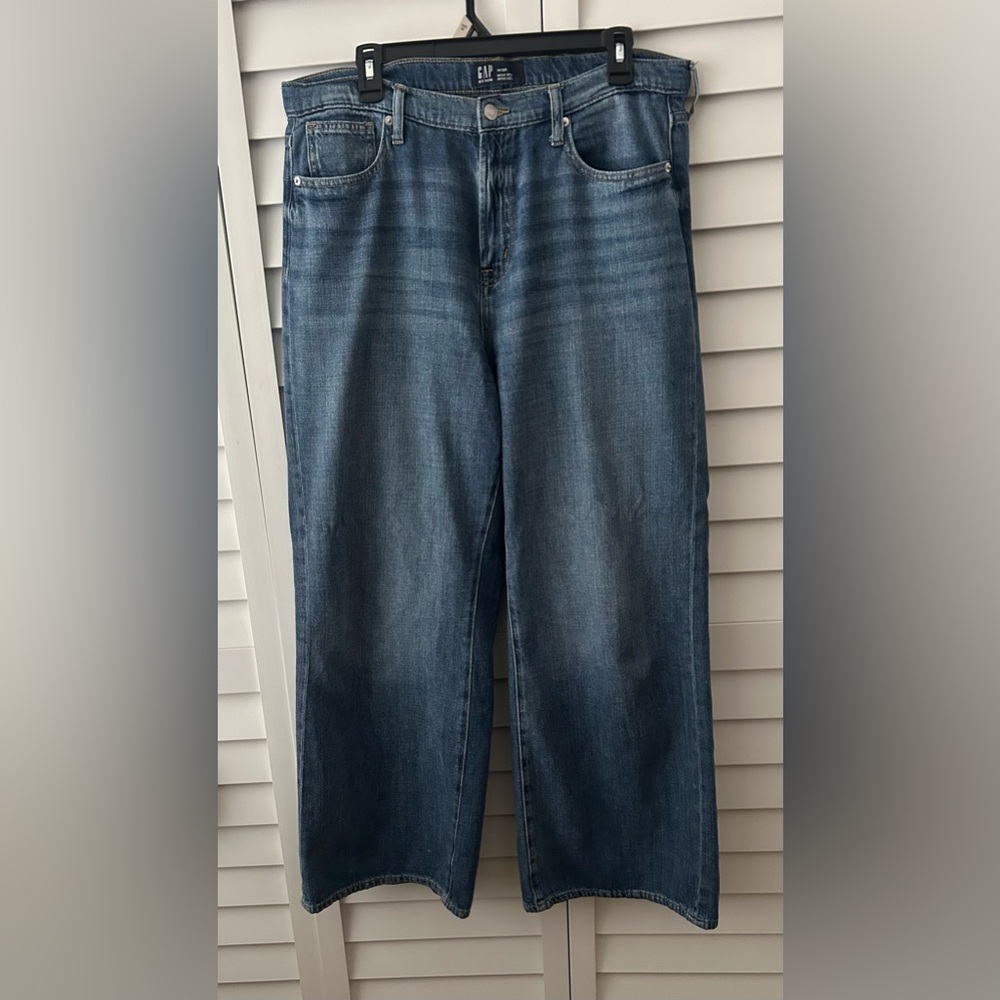 Gap Denim High Rise Wide-Leg Jeans Size 14